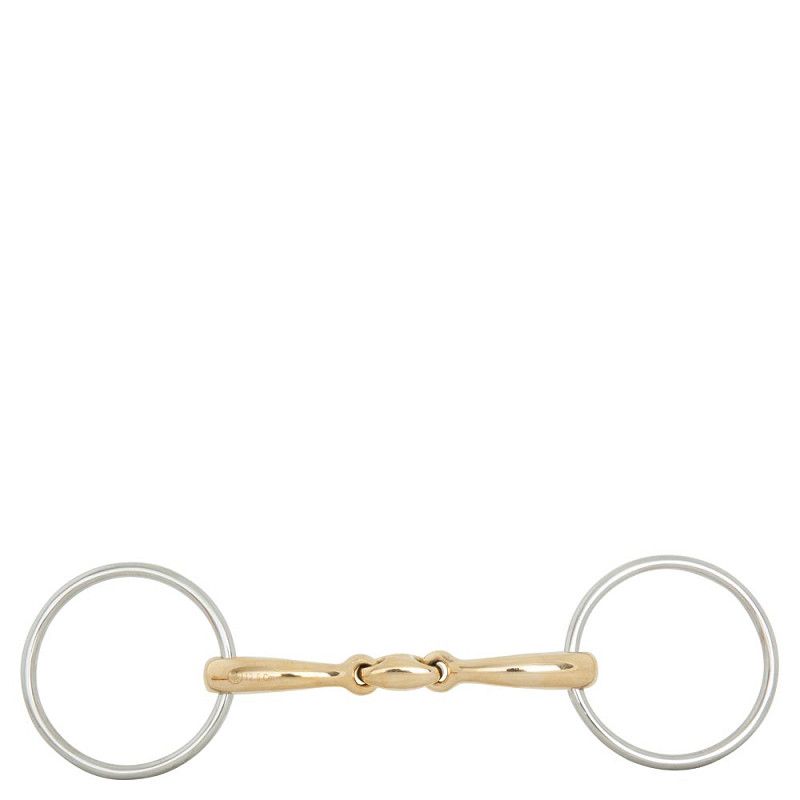 BR Double Jointed Loose Ring Snaffle Soft Contact 12 mm Ø 70 mm