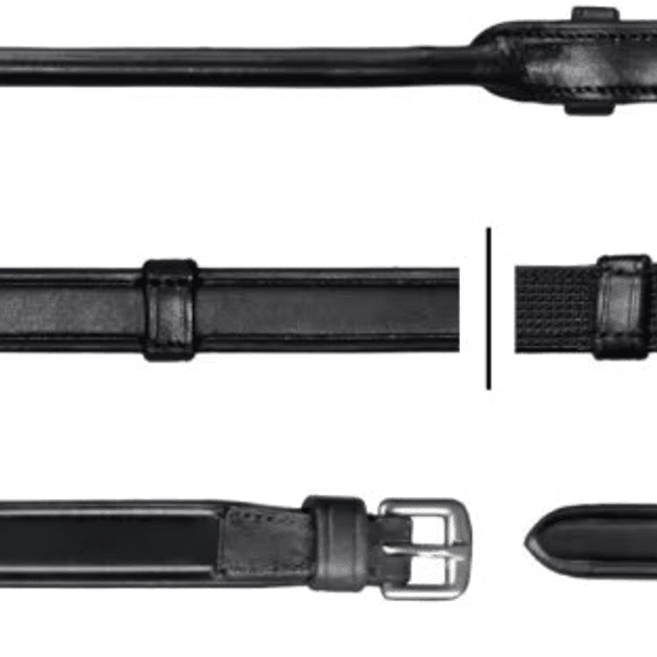 Hovedbilde Dy`on Hunter Reins 16 mm 7 Leather Loops Round ...